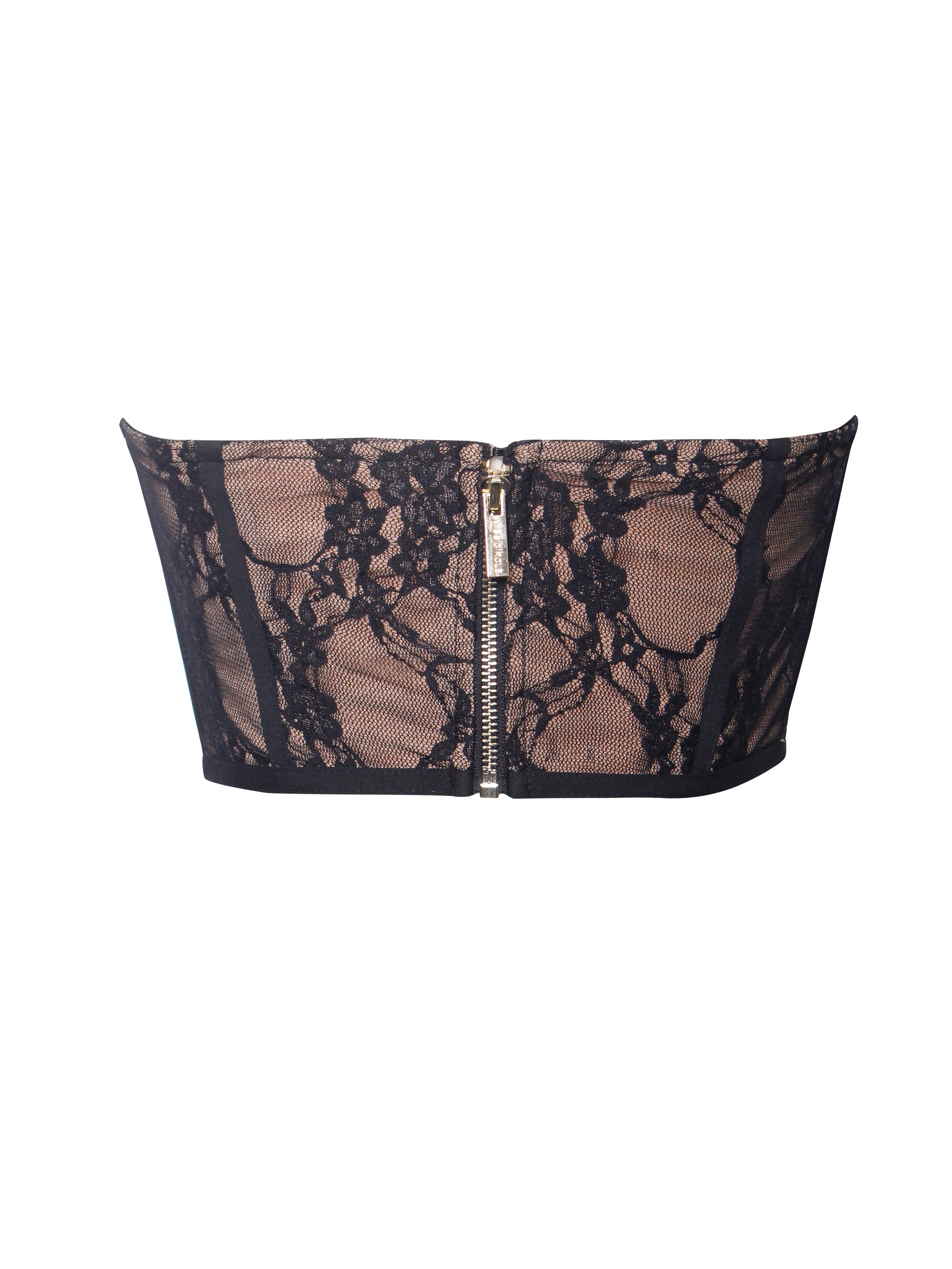 New Romantics Black Lace Corset Top
